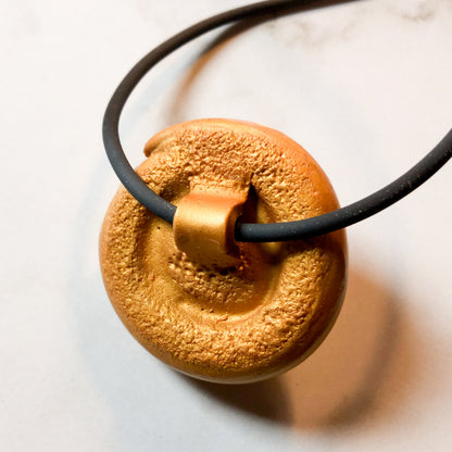 Asymmetrical Wrapped Stone Pendant