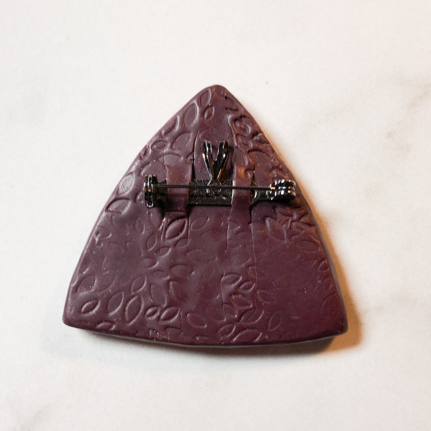 Abstract Burgundy Bliss Convertible Pin & Pendant