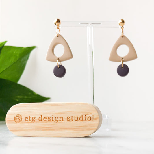 the Linda - Color Block Collection: Aubergine