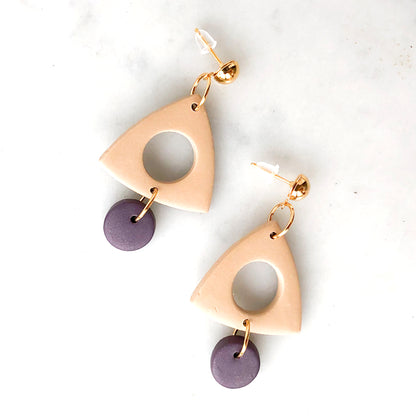the Linda - Color Block Collection: Aubergine