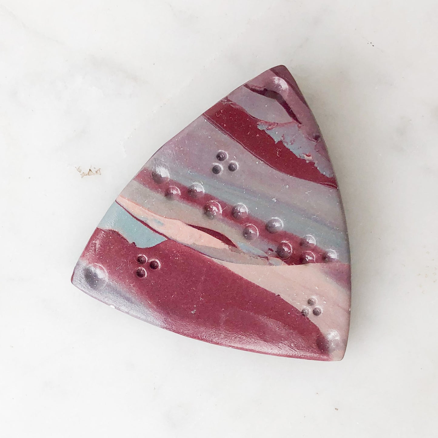 Abstract Burgundy Bliss Convertible Pin & Pendant