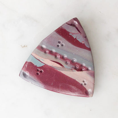 Abstract Burgundy Bliss Convertible Pin & Pendant