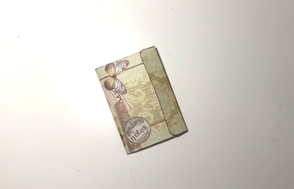 Handmade Mini Notes Folio: Butterfly