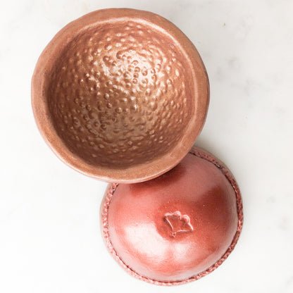 Faux Hammered Gold & Copper Trinket Dishes