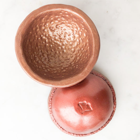 Faux Hammered Gold & Copper Trinket Dishes