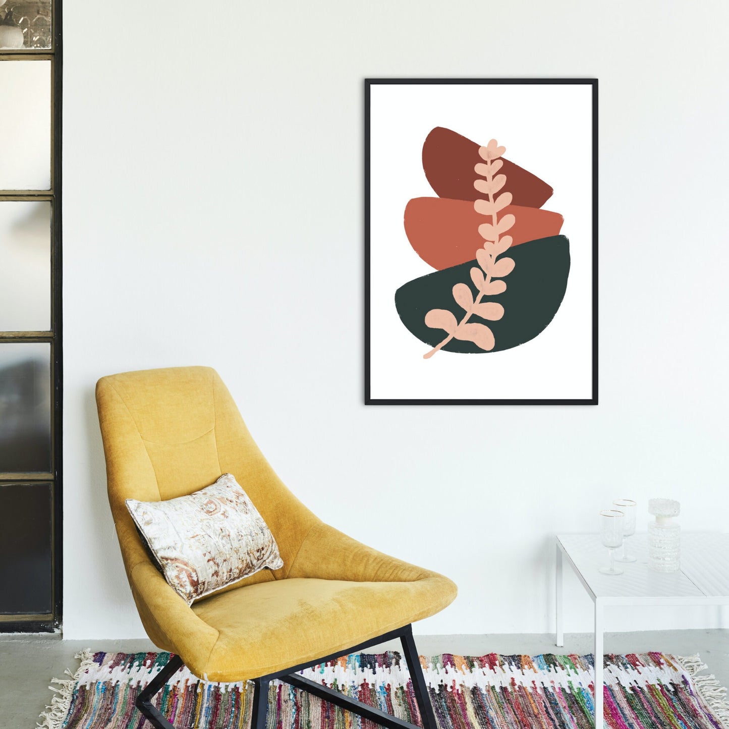 Abstract Boho Trio Printable Art: Brick