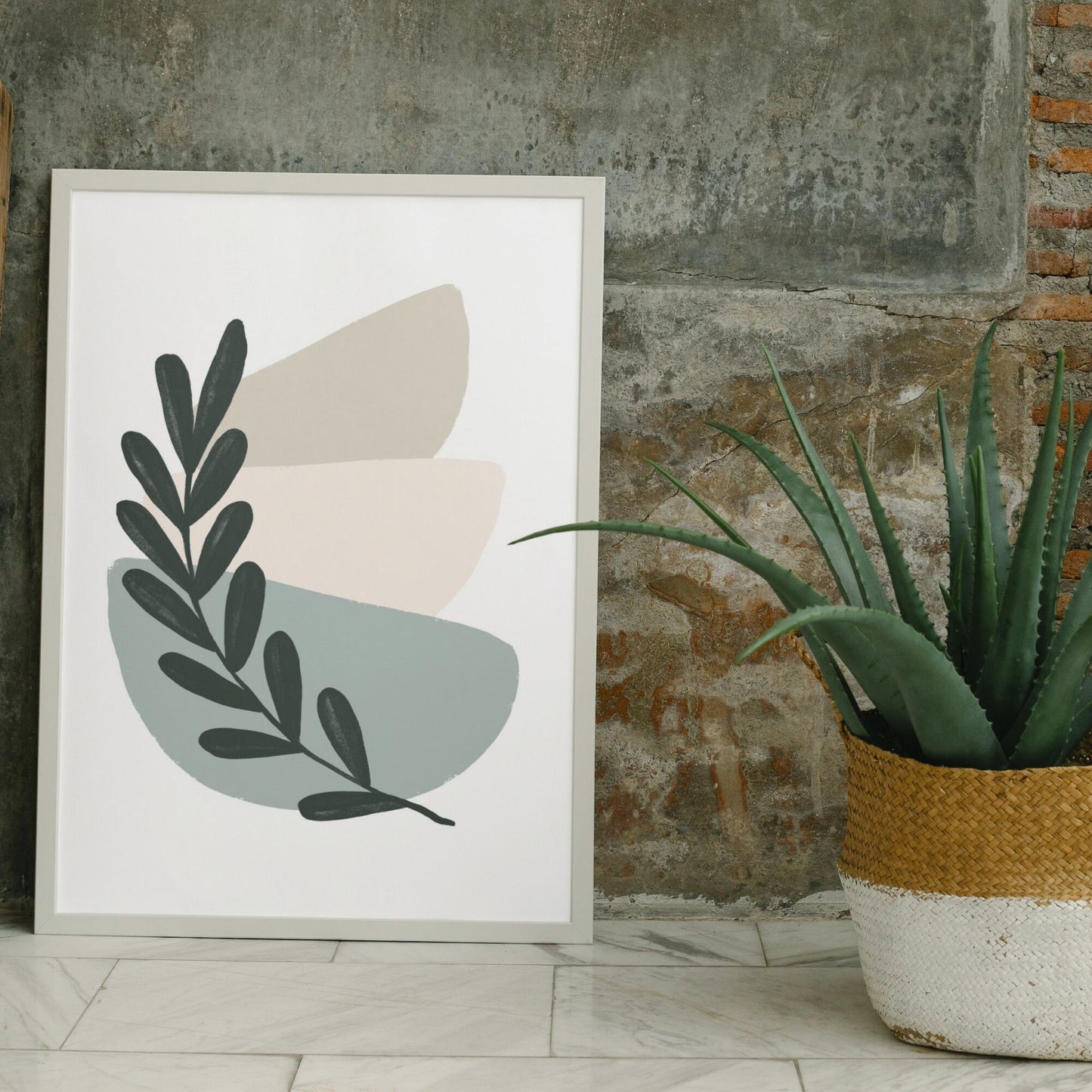 Abstract Boho Trio Printable Art: Soft Sand